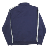 PUMA Mens Navy Blue Track Jacket XL Cotton Zip Plain Athletic Casual Sportswear