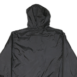 DICKIES Mens Black Hooded Jacket L Polyester Blend Plain Zip Casual Workwear