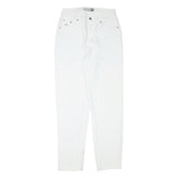 AUTHENTICS Womens Jeans White Relaxed Straight Denim W27 L29 Minimal Design