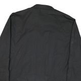 HARRINGTON Mens Black Slim Jacket XL Polyester Blend Plain Zip Casual Outerwear