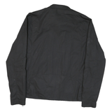 HARRINGTON Mens Black Slim Jacket XL Polyester Blend Plain Zip Casual Outerwear