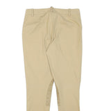 RALPH LAUREN Womens Cotton Blend Beige Slim Zip Skinny Trousers W28 L28