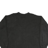 LEASURE WEAR Womens Black Cotton Blend V-Neck Sweatshirt M Casual Pullover