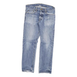 CARHARTT Mens Slim Blue Denim Slim Jeans W30 L27 Cotton Blend Zip Pocket