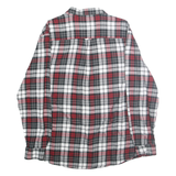 CHAPS Mens Red Black & White Check Shirt L Casual Cotton Buttoned Pocket