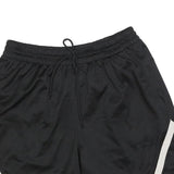 ADIDAS Mens Black Basketball Casual Shorts L W32 Polyester Blend Drawstring