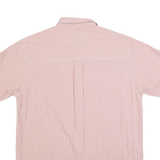 CHAPS RALPH LAUREN Mens Red & White Check Shirt M Cotton Blend Short Sleeve