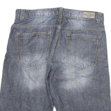 CANDA Mens Denim Blue Casual Shorts XL W32 Cotton Blend Comfortable Fit