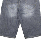 CANDA Mens Denim Blue Casual Shorts XL W32 Cotton Blend Comfortable Fit
