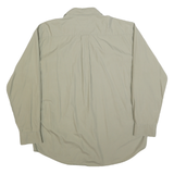 TOMMY HILFIGER Mens Beige Classic Fit Shirt XL Cotton Blend Long Sleeve Button