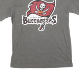NIKE Mens Grey Tampa Bay Buccaneers Graphic T-Shirt M Short Sleeve Crew Neck