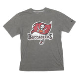 NIKE Mens Grey Tampa Bay Buccaneers Graphic T-Shirt M Short Sleeve Crew Neck
