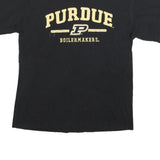 OLD VARSITY BRAND Mens Black Purdue Boilermakers Graphic T-Shirt L Short Sleeve
