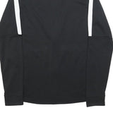 NIKE Mens Black & White Sports Zip Jacket S Polyester Athletic Activewear