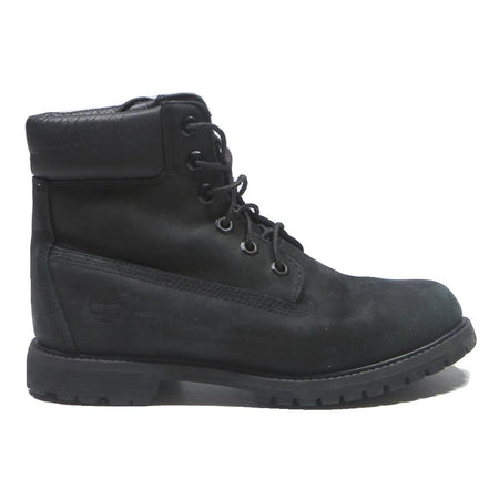 TIMBERLAND Womens Lace-Up Boots Black Leather UK 6 Durable Outdoor