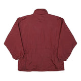NORTHERN SUN Womens Red Jacket L Polyester Blend Plain Zip Casual Outdoor