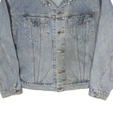 LEVI'S Mens Blue Denim Jacket XL Cotton Classic Button Closure Casual