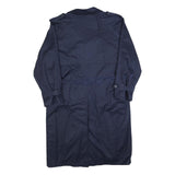 PIAN PUCCI Mens Navy Button Jacket L Cotton Blend Classic Trench Coat Long