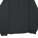 ADIDAS Mens Black Outdoor Jacket XL Polyester Blend Woven Plain Zip Stand-Up