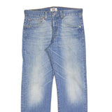 LEVI'S 501 Mens Jeans Blue Regular Straight Denim Light W32 L30 Classic Button