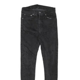 LEVI'S Mens Slim Black Denim Skinny W27 L28 Cotton Blend Zip Jeans