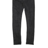 LEVI'S Mens Slim Black Denim Skinny W27 L28 Cotton Blend Zip Jeans