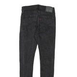 LEVI'S Mens Slim Black Denim Skinny W27 L28 Cotton Blend Zip Jeans