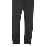 LEVI'S Mens Slim Black Denim Skinny W27 L28 Cotton Blend Zip Jeans