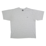 NIKE Mens Grey Classic T-Shirt XL Short Sleeve Crew Neck Sportswear Cotton Blend