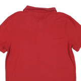 NAUTICA Mens Red Short Sleeve Slim Fit Cotton Polo Shirt XL Classic Casual