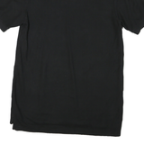 CHAPS Mens Black Polo Shirt Short Sleeve Plain M Classic Casual Cotton