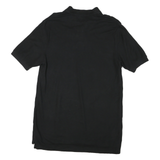 CHAPS Mens Black Polo Shirt Short Sleeve Plain M Classic Casual Cotton