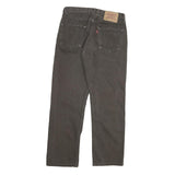 LEVI'S 501 Mens Regular Fit Straight Cotton Blend Black Jeans W28 L27 Classic