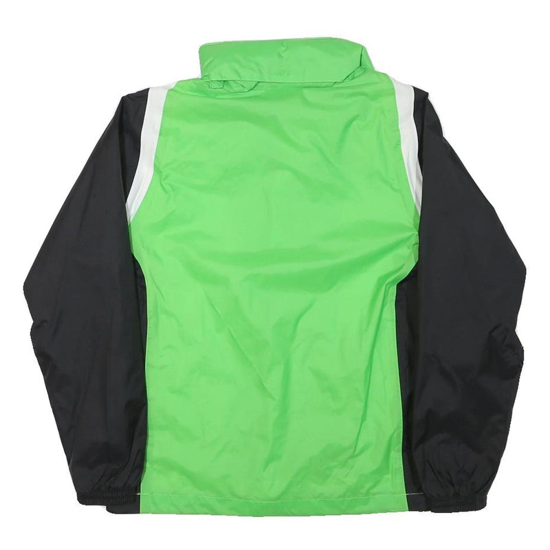 ERIMA Boys Green & Black Lightweight Zip Jacket 11-12Y Polyester Blend