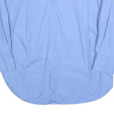 ZARA Womens Blue Basic Shirt Long Sleeve Collared Plain S Cotton Blend