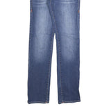 TRUE RELIGION Mens Blue Regular Straight Denim Medium W29 L32 Cotton Blend Zip