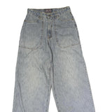 LONGWIN Womens Regular Fit Wide-Leg Denim Stone Wash Jeans W26 L31 Vintage Style