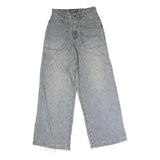 LONGWIN Womens Regular Fit Wide-Leg Denim Stone Wash Jeans W26 L31 Vintage Style