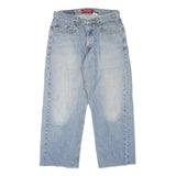 LEVI'S 569 Mens Jeans Blue Loose Straight Denim Light W32 L27 Button Closure