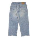 LEVI'S 569 Mens Jeans Blue Loose Straight Denim Light W32 L27 Button Closure