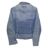 LEVI'S Womens Blue Denim Button Jacket S Cotton Classic Fit Casual Wear