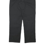 DICKIES Mens Regular Black Cotton Blend Zip Trousers W31 L31 Durable Workwear