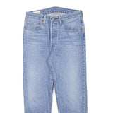LEVI'S 501 Womens Jeans Blue Regular Straight Denim Light W28 L25 Classic Fit