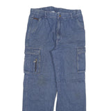 G TWENTY K TEX Mens Jeans Blue Regular Cargo Denim W31 L31 Zip Pockets