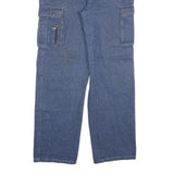 G TWENTY K TEX Mens Jeans Blue Regular Cargo Denim W31 L31 Zip Pockets