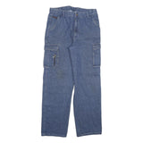 G TWENTY K TEX Mens Jeans Blue Regular Cargo Denim W31 L31 Zip Pockets