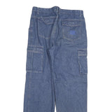 G TWENTY K TEX Mens Jeans Blue Regular Cargo Denim W31 L31 Zip Pockets