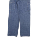 G TWENTY K TEX Mens Jeans Blue Regular Cargo Denim W31 L31 Zip Pockets