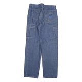 G TWENTY K TEX Mens Jeans Blue Regular Cargo Denim W31 L31 Zip Pockets