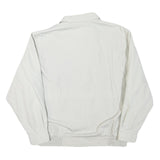 WESTBURY Mens White Classic Jacket L Polyester Blend Zip Plain Casual